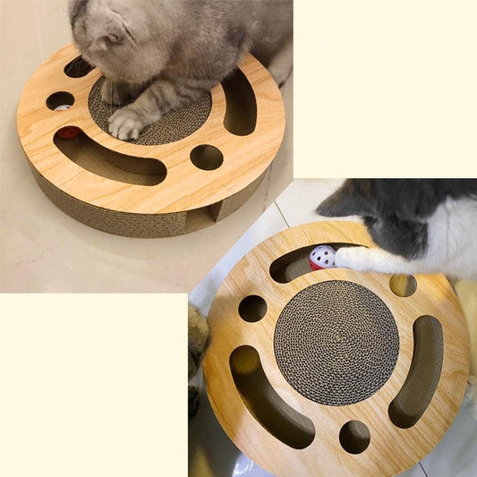 Dream Cat Corrugated Paper Cat Scratcher Ball Toy-1