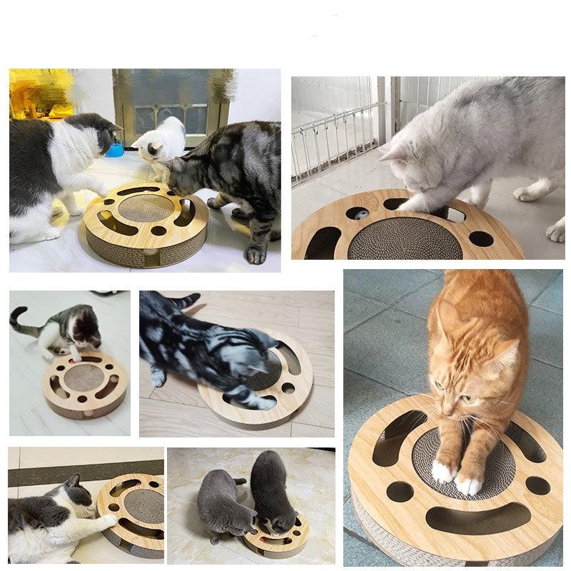 Dream Cat Corrugated Paper Cat Scratcher Ball Toy-3