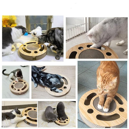 Dream Cat Corrugated Paper Cat Scratcher Ball Toy-3